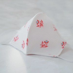 Handmade Dainty Pink Rose Face Mask
